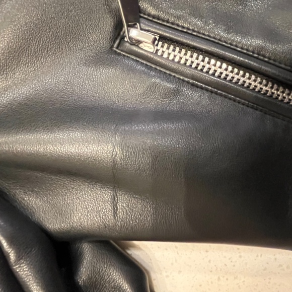 Black Faux Leather Jacket - Picture 4 of 5